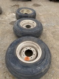(3) Implement Tires and Rims 8-Bolt - 12.5-16