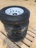 Raincrest 225-75R15 Tires w/ 6 Bolt Rims