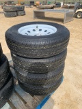 Raincrest 205-75R15 Tires w/ 6 Bolt Rims
