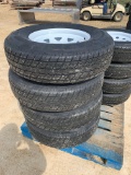 Raincrest 235-80R16 Tires w/ 8 Bolt Rims