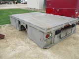 ALUMINUM FLATBED, 8' X 12' , W/ SIDE TOOL BOXES,
