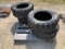 (4) 10-16.5 Used Skid Loader Tires