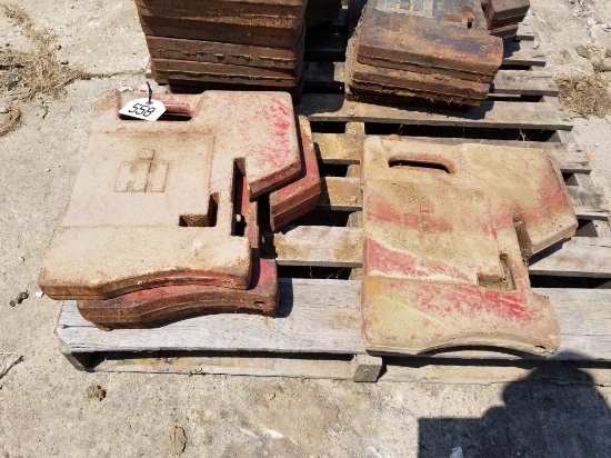 Red Stamped IH Front Weights