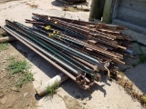 Pallet of Steel T Posts and Corner Braces