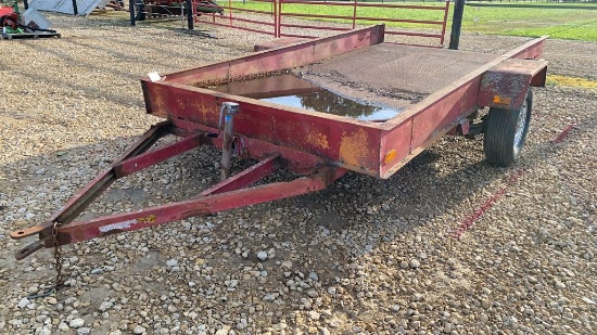 Home Made 78" x 12' Tip Bed Trailer