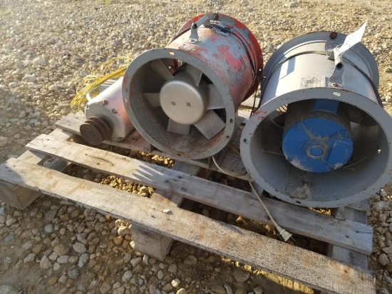 Pallet of Bin Fans w/ Electric Motor