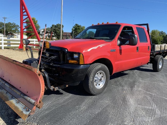 2002 Ford F350 XL Super Duty Flat Bed Pickup Truck