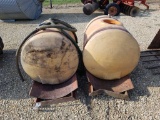 Poly Saddle Tanks w/ Metal Frame