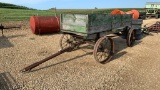 ANTIQUE STEEL WHEEL WAGON