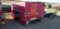 RED STEEL 8' UTILITY BOX OFF DUAL WHEEL TRUCK