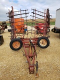 PEPEN 18'  4-SECTION DRAG-HARROW ON CART