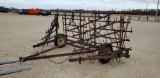 4 SECTION HARROW ON CART