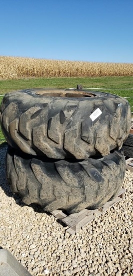 23.5 X 25 ENDLOADER TIRES & RIMS