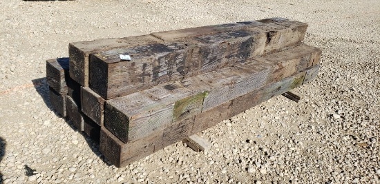 10' LONG - 7 1/2" X 9 1/2" RAILROAD TIES
