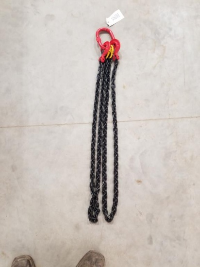 New - 5/16" 7' G80 Double Chain Sling