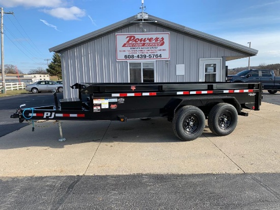 Unused 2021 PJ Low Pro 14'x7' Hyd Dump Trailer
