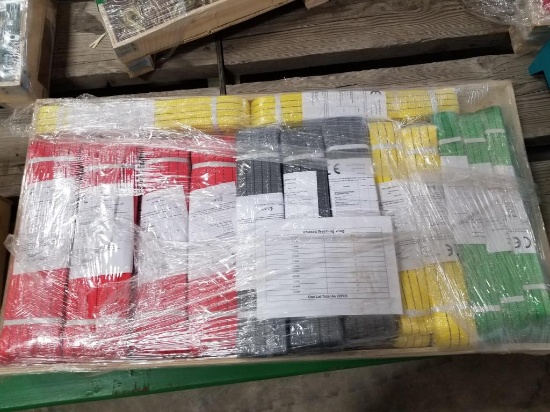 Large Pallet of Rigging Straps