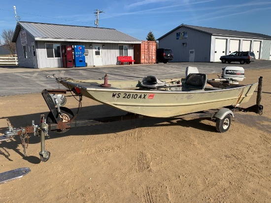 12' Aluminum Flat Bottom Boat