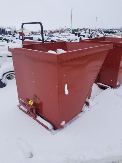 New Skid Loader Metal Tipping Container