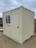 8' x 7' Container w/ Walk in Door and Windows