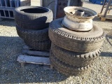 Pallet of Tires and Rims