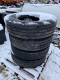 (4) 11.6-22.5 Truck Tires