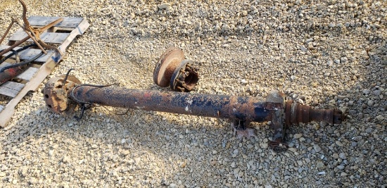 10,000 LB TRAILER AXLE W/ BROKEN HUB