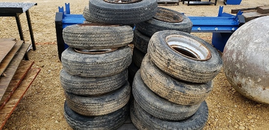 PALLET OF TRAILER TIRES