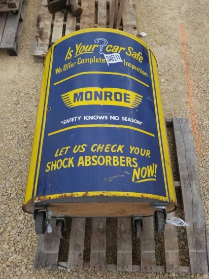MONROE 3 SHELF CABINET ON CASTERS