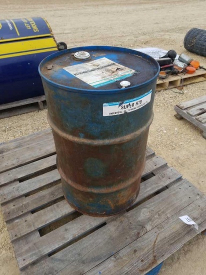 UNOPENED 35 GAL DRUM - SUPER HDT HYD OIL