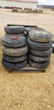 PALLET OF TRAILER TIRES