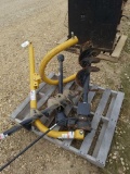 3PT POST HOLE DIGGER W/ 2 AUGERS