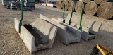 CEMENT FEED BUNKS 2- GOOD 1-CRACKED