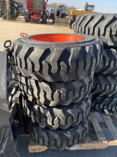 New Load Max 10-16.5 Tires on Bobcat 8 Bolt Rims