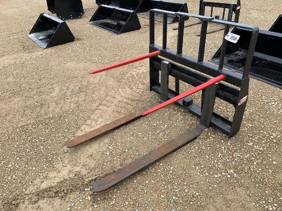 New - Unused Kivel 46" Pallet Forks w/ Bale Tines