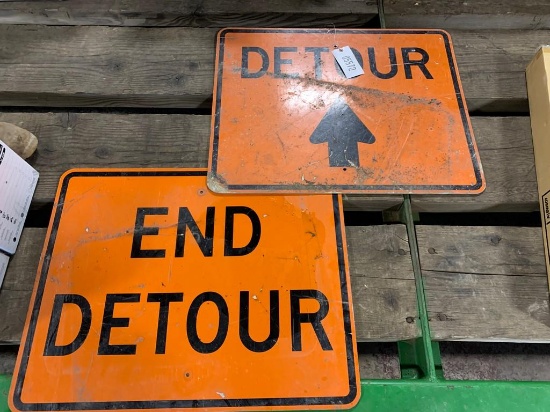 (2) Detour Signs