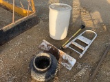 Scraper, Ladder, ATV Tire, Bucket