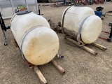 Set of Saddle Tanks w/ Fertilizer Pumps