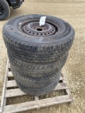 Like New Douglas 205/75R14 Tires on Rims