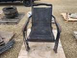 (6) Wire Wicker Lawn Chairs