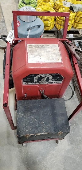 LINCOLN 100 AMP WELDER ON CART