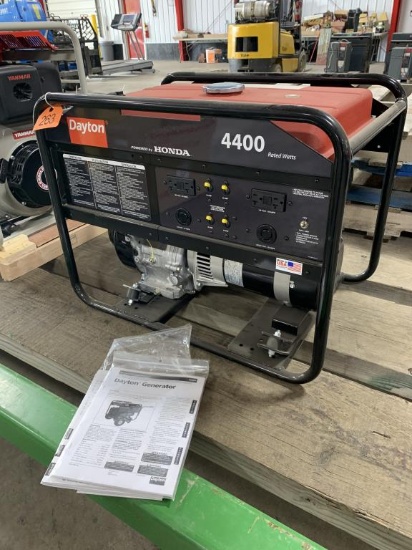 NEW - Unused Dayton 4400 Watt Generator