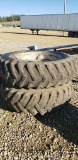 FIRESTONE 18.4 X 38 ALL TRACTION TIRES ON DUAL RIM