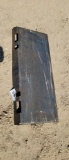 SKID LOADER ATTACHMENT PLATE