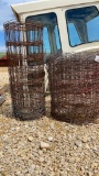 2- PARTIAL ROLLS OF WOVEN WIRE FENCE