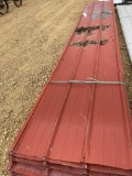SHEETS RED STEEL SIDING 17' L