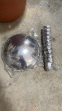 CHROME HUB CAPS AND NUT COVERS FOR TIMPTE TRAILER
