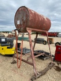 FUEL BARREL ON STAND