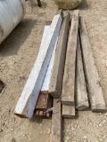 PILE OF WOODEN SQUARE POSTS