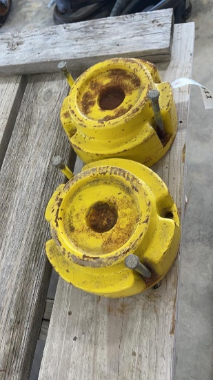 PAIR OF JD WHEEL WEIGHTS, CASTING NO# M85343